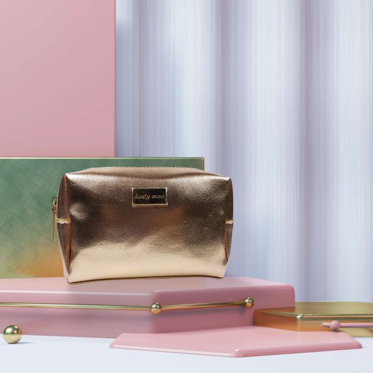 DUSTY MAE MAKEUP BAG (ROSE GOLD)